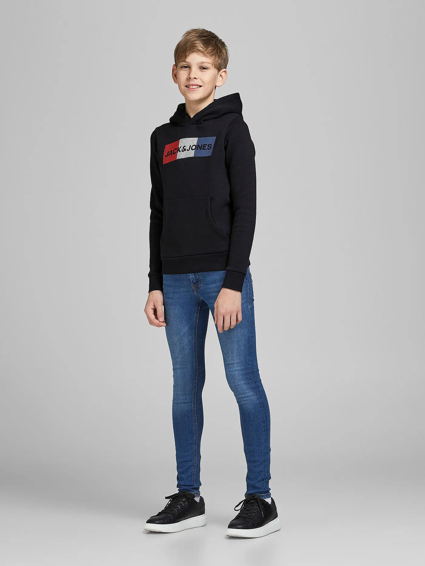 JACK & JONES | Jungen Kapuzensweater " JJECORP " | schwarz